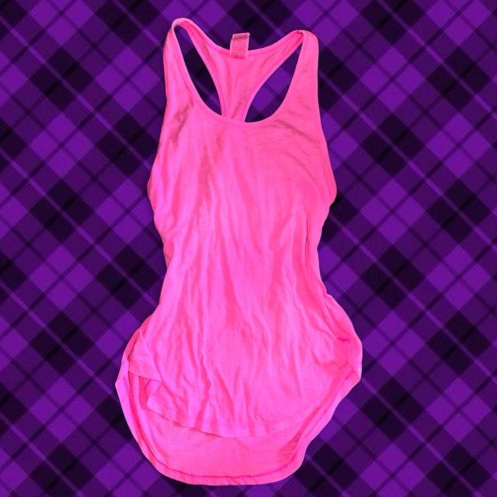 Victoria’s Secret PINK Hot Pink Racerback Tank Top ~ Size XS